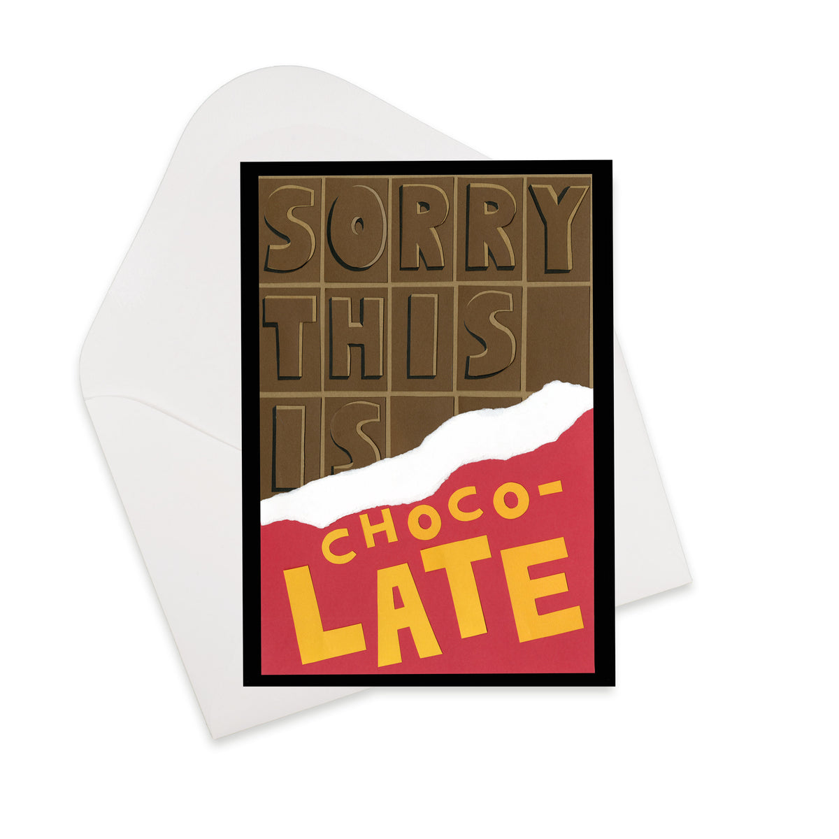 Sorry This Is Choco-LATE Greeting Card