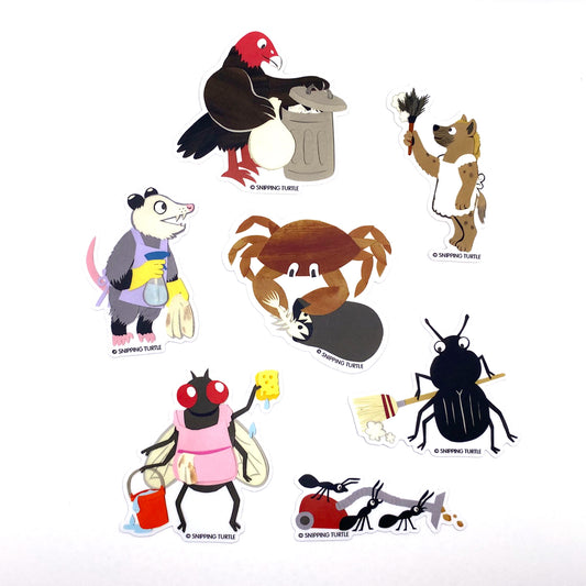 Nature’s Clean-Up Crew Sticker Pack
