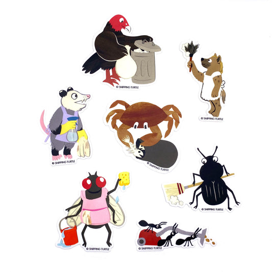 Nature’s Clean-Up Crew Sticker Pack