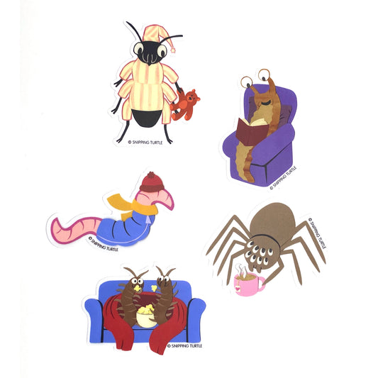 Cozy Crawlies 3-inch Sticker Pack