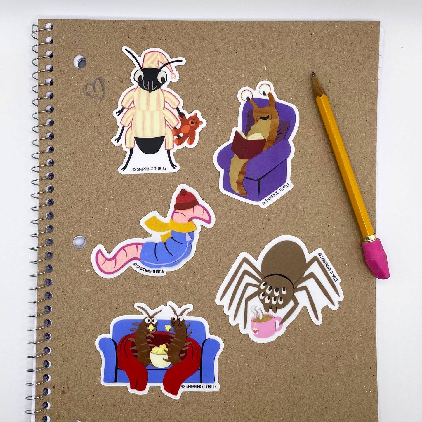 Cozy Crawlies 3-inch Sticker Pack