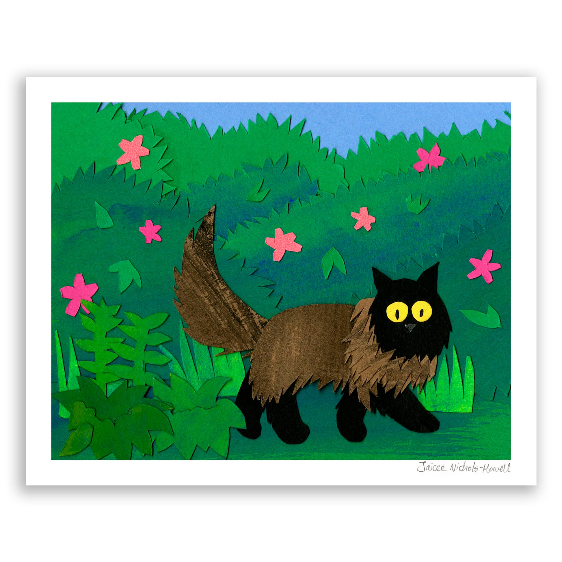 Garden Cat Print
