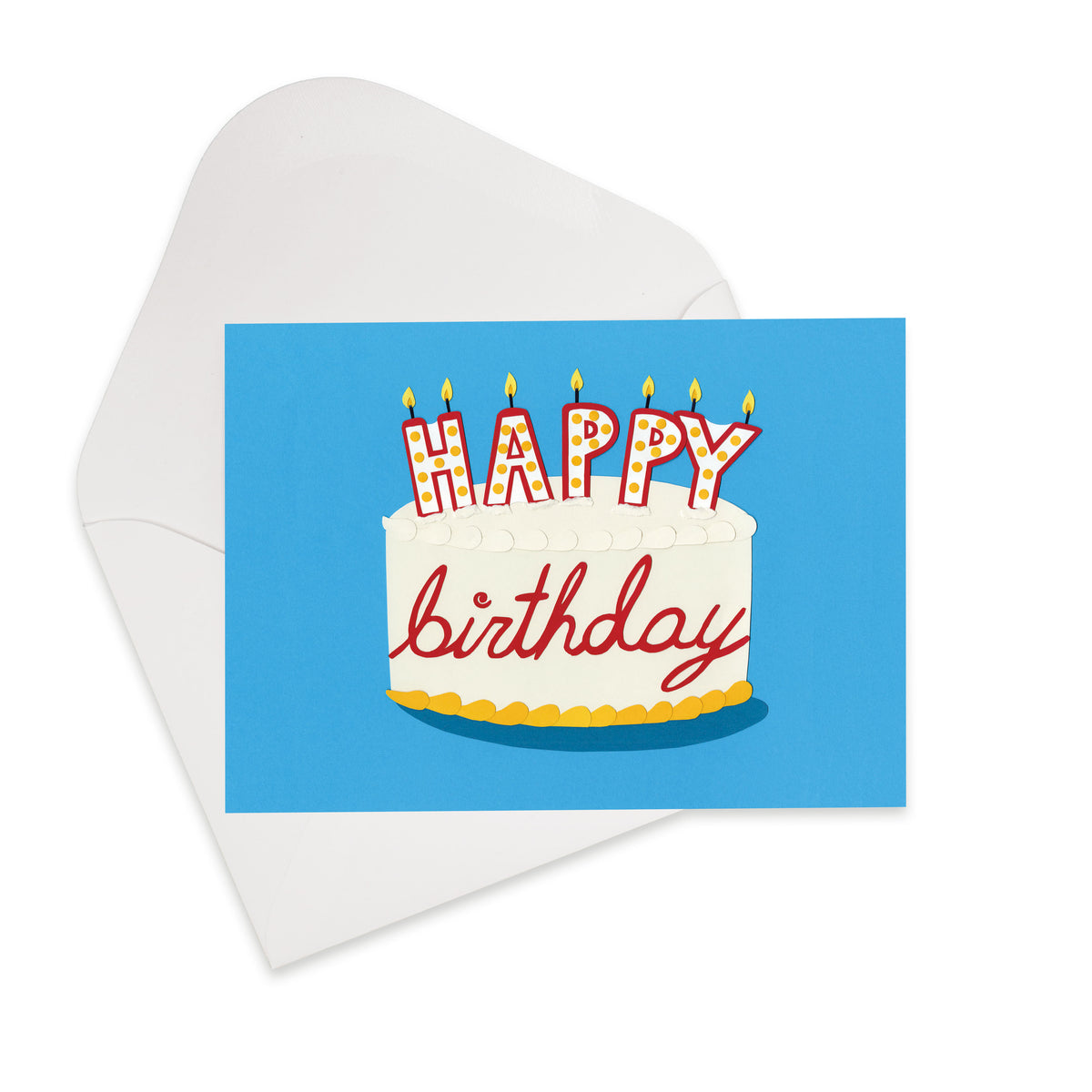 Happy Birthday Cake Greeting Card