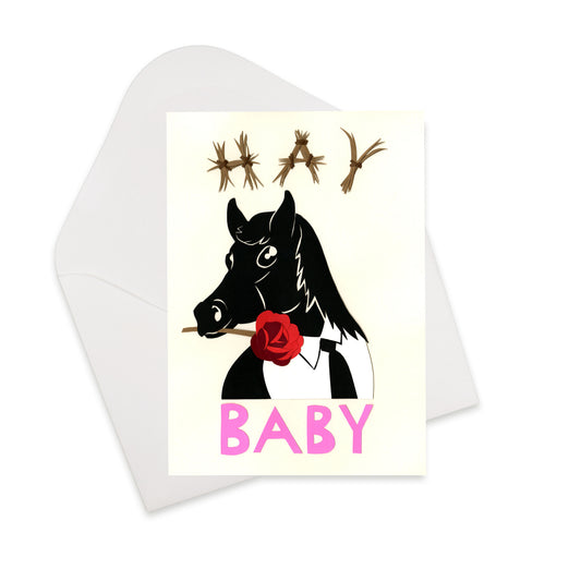 Hay Baby Greeting Card