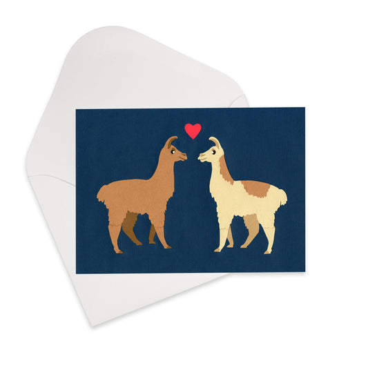 Llama Love Greeting Card