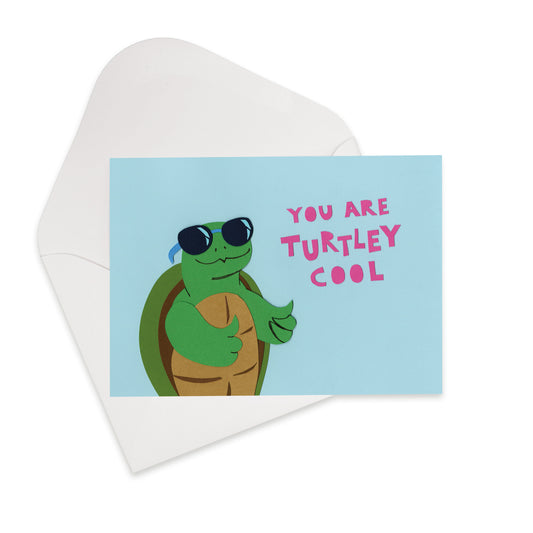 Turtley Cool Greeting Card