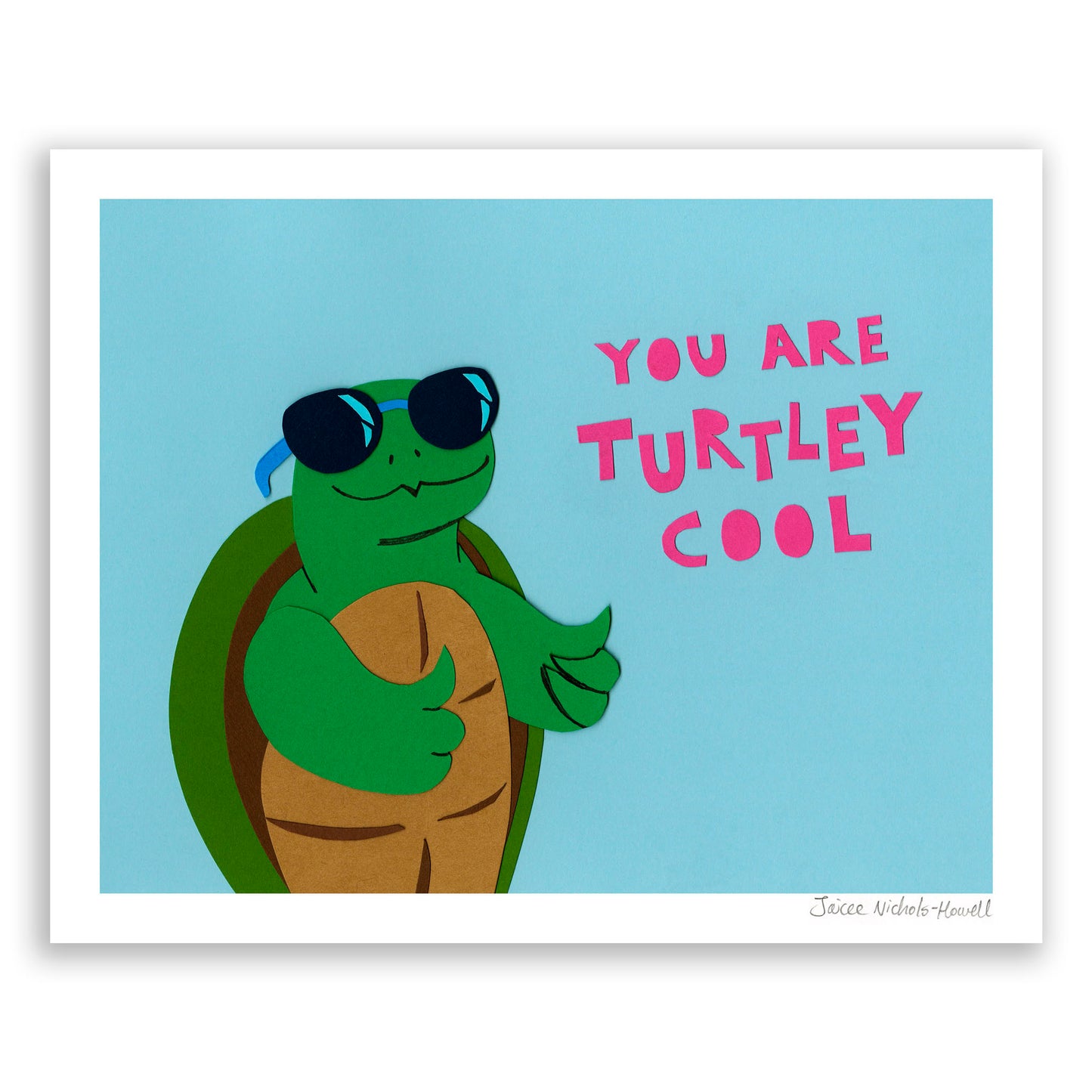 Turtley Cool Turtle Print