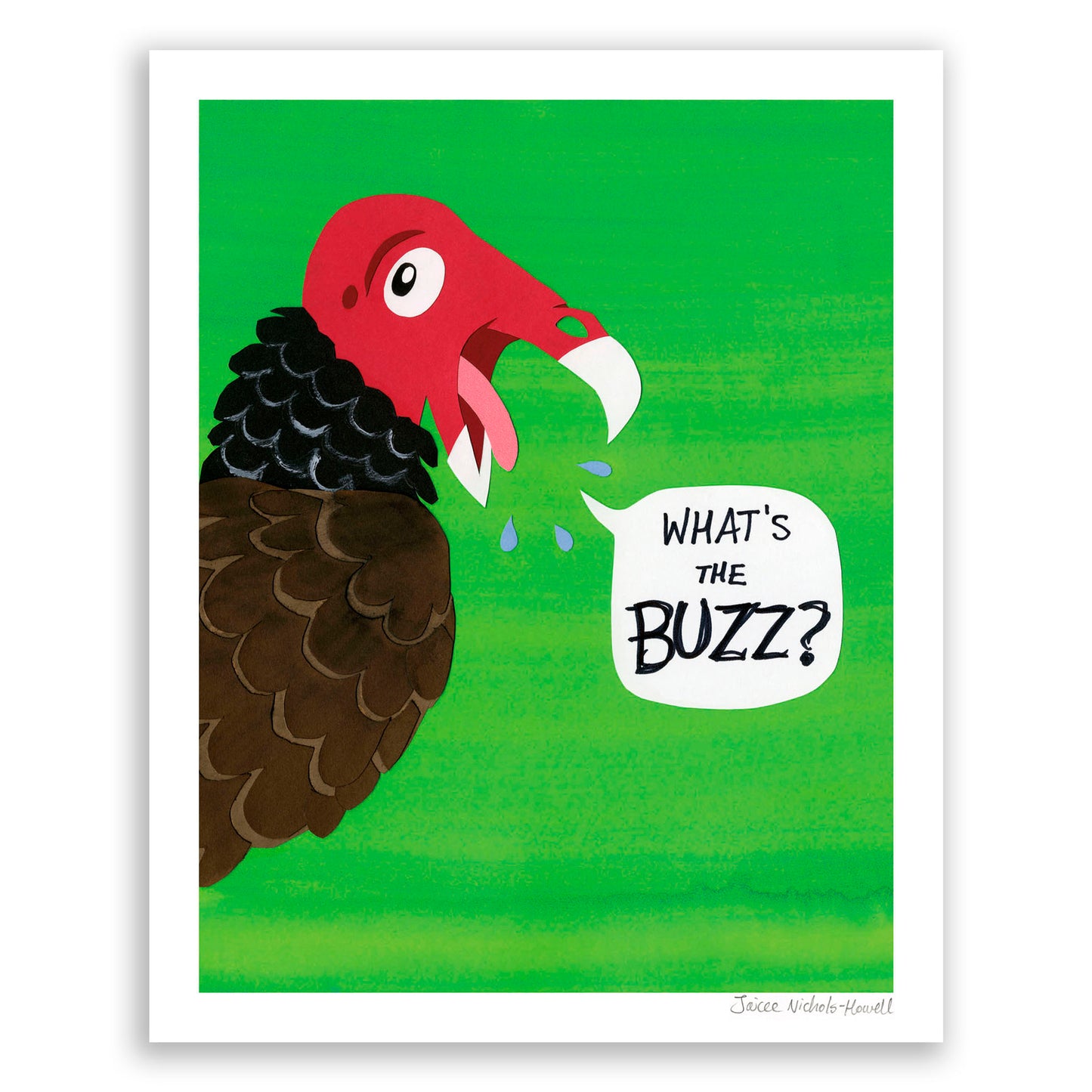 What's the Buzz? Buzzard Print