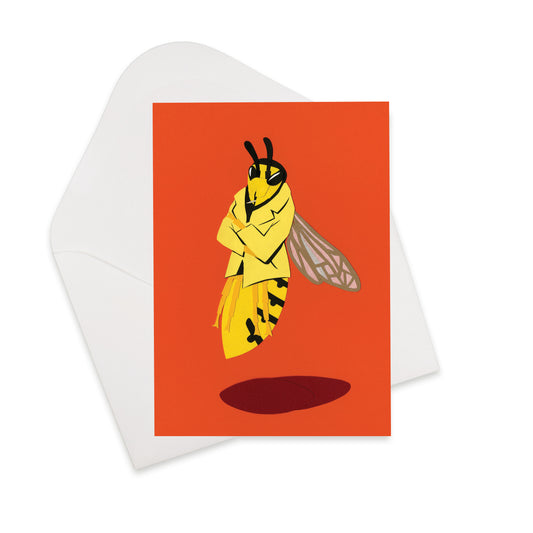 Yellow Jacket Greeting Card